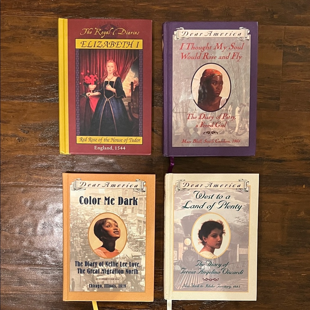 Set of 4 Teen YA Historical Diary Books